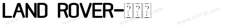 land rover字体转换